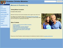 Tablet Screenshot of parakaleo.org